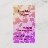 Babysitter Visitekaartje (Achterkant)