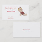 Babysitter Visitekaartje (Voorkant / Achterkant)