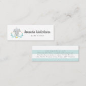 Babysitter visitekaartje (Voorkant / Achterkant)