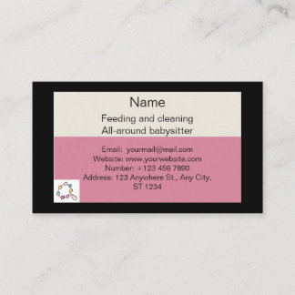 babysitter visitekaartje