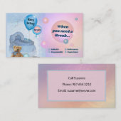 Babysitter Visitekaartje (Voorkant / Achterkant)