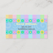 Babysitter visitekaartjes (Achterkant)