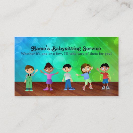 Babysitter Visitekaartjes (Voorkant)