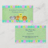 Babysitter Visitekaartjes (Voorkant / Achterkant)