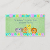 Babysitter Visitekaartjes (Voorkant)