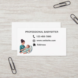 Babysitter visitekaartjes
