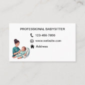 Babysitter visitekaartjes (Voorkant)
