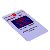 Babysitter / zorgverlener Noodcontact Magneet (Rechterzijde)