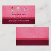 Babysitterslogans Visitekaartje (Voorkant / Achterkant)