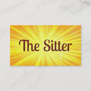 Babysitting Sunshine Visitekaartje