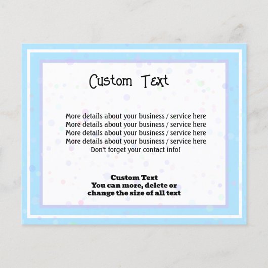 Babysitting Zomerkamp na schoolopvang Flyer (Achterkant)