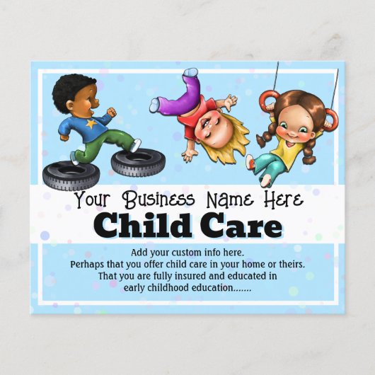 Babysitting Zomerkamp na schoolopvang Flyer (Voorkant)