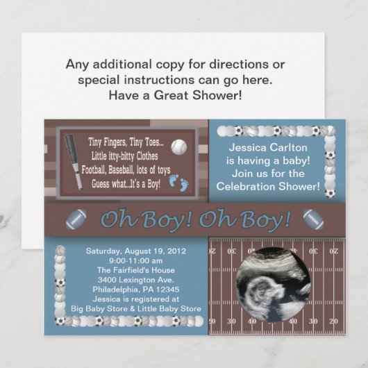 Babysport Kaart (Voorkant / Achterkant)