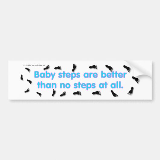 BabyStappen Bumpersticker (Voorkant)