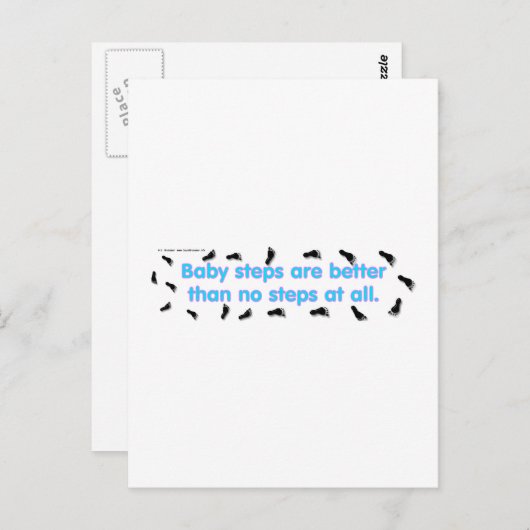 BabySteps Briefkaart (Voorkant / Achterkant)