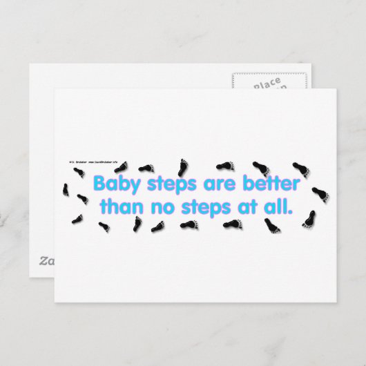 BabySteps Briefkaart (Voorkant / Achterkant)