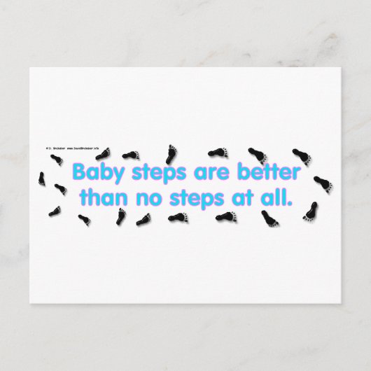 BabySteps Briefkaart (Voorkant)