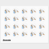 BABYSTORKTWINS RONDE STICKER (Vel)