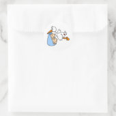 BABYSTORKTWINS RONDE STICKER (Tas)