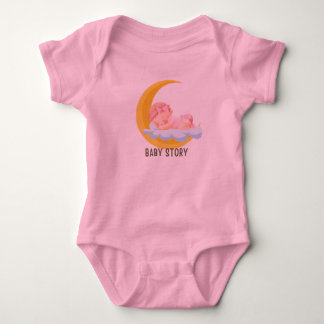 Babyverhalen slapend in de maan Baby body pakjes Romper