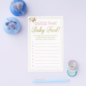 Babyvoedsel raadgeving Baby Shower Spel Flyer (Enkel)