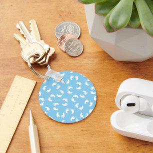 Babyvoetafdrukken, Babyvoet, Voetstappen, Blauw, J Sleutelhanger