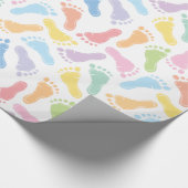 Babyvoetafdrukken Inpakpapier (Hoek)