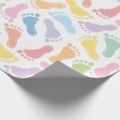 Babyvoetafdrukken Inpakpapier (Hoek)