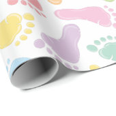 Babyvoetafdrukken Inpakpapier (Rol Hoek)