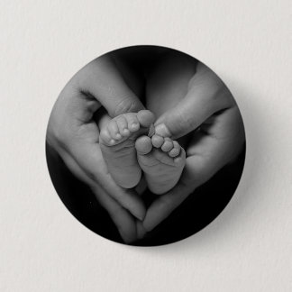 babyvoeten ronde button 5,7 cm