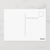 Babyvoetjes Baby Shower Bedankt  Briefkaart (Achterkant)