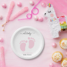 Babyvoetjes Baby Shower Feest, Meisje Roze Baby Sh