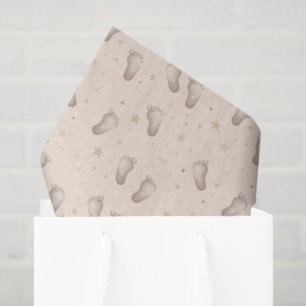 Babyvoetjes decoupagepapier, babyshower voor pasge tissuepapier