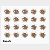 Babyvoetjes in handen sticker (Vel)