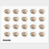 Babyvoetjes in handen sticker (Vel)