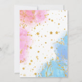 Babyvoetjes jongen of meisje roze blauw geslacht o kaart (Achterkant)