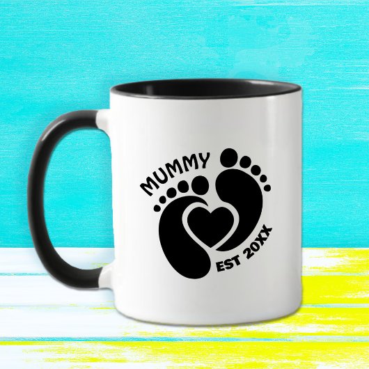Babyvoetjes mok voor mama