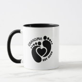 Babyvoetjes mok voor oma (Links)