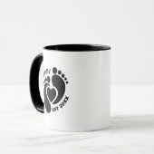 Babyvoetjes mok voor oma (Voorkant links)