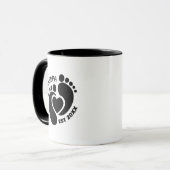 Babyvoetjes mok voor opa (Voorkant links)