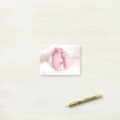 Babyvoetjes Post-it® Notes (Op bureau)