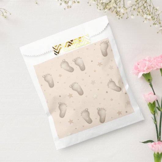 Babyvoetjes Shower Bedankzakje (Gezegeld)