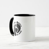 Babyvoetjesmok voor oma mok (Voorkant links)