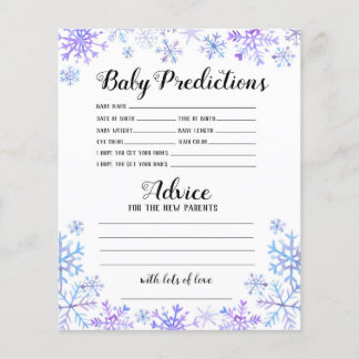 Babyvoorspellingen - Baby het is koud buiten Flyer