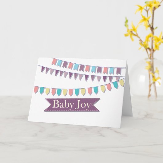 Babyvreugde Kaart (Gele Bloem)