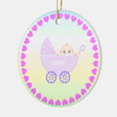 Babywagen Keramisch Ornament (Links)