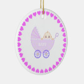 Babywagen Keramisch Ornament (Rechts)