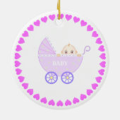 Babywagen Keramisch Ornament (Achterkant)