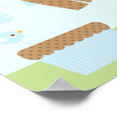 Babywas Baby Shower Welkom Bord Poster (Hoek)