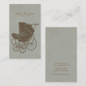 Babyzittend  Baby Eenvoudig modern Visitekaartje (Voorkant / Achterkant)